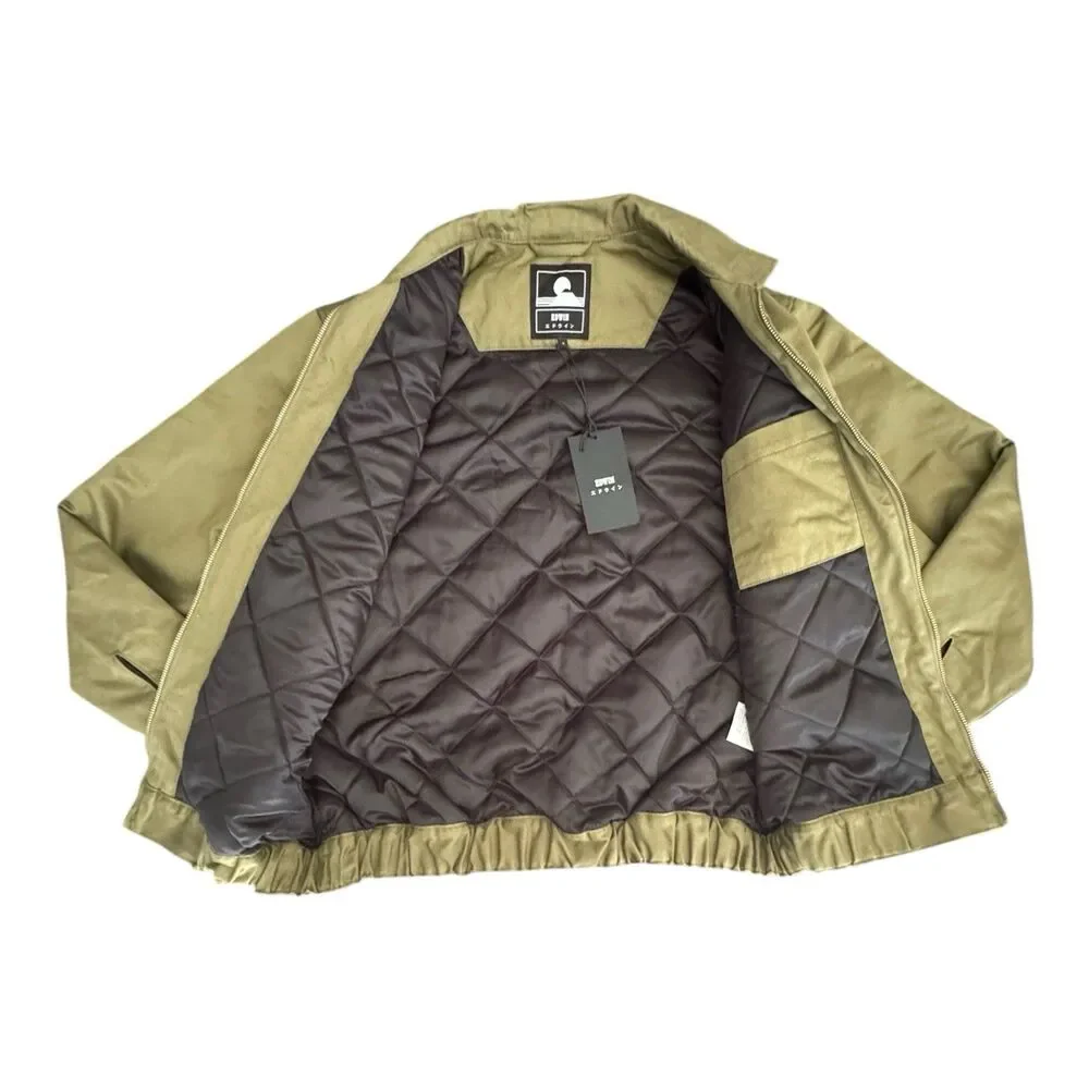 Edwin Europe Military Bomber Lined Martini Olive‎ Men’s Size Small